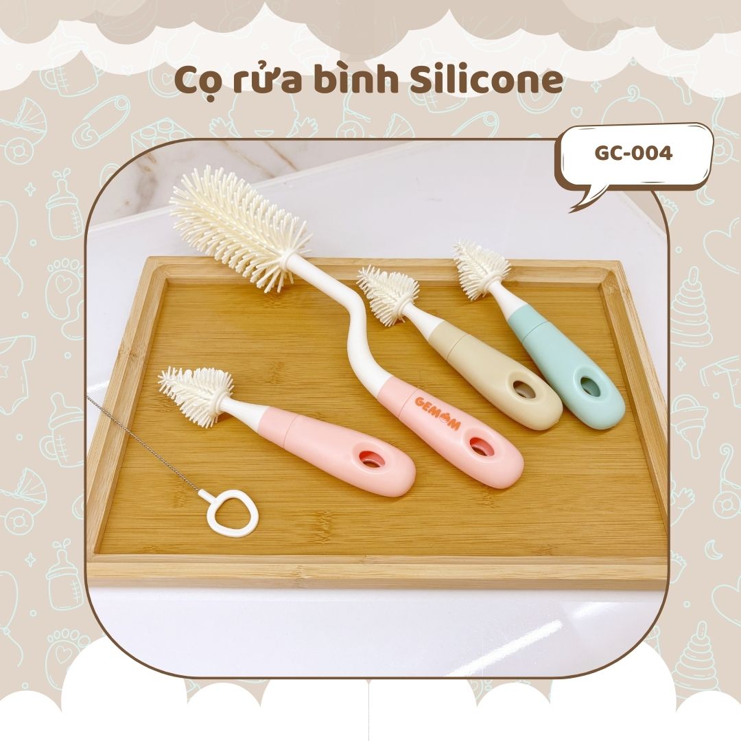 Bộ cọ rửa bình Silicone Tidy - GC004 - Ảnh 2