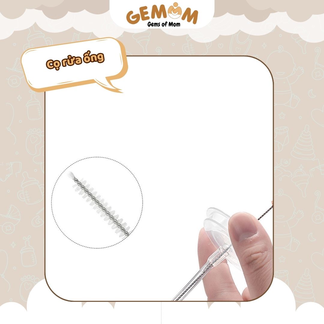 Bộ cọ rửa bình Spongy - GC-003 - Ảnh 5